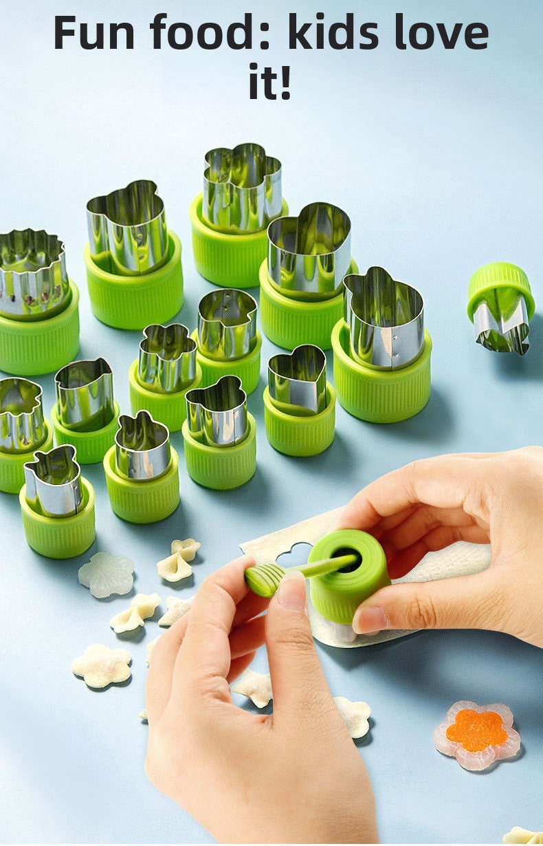 Cartoon Vegetable And Fruit Cookie Cutter Bakeware Made Of Durable 304 Stainless Steel