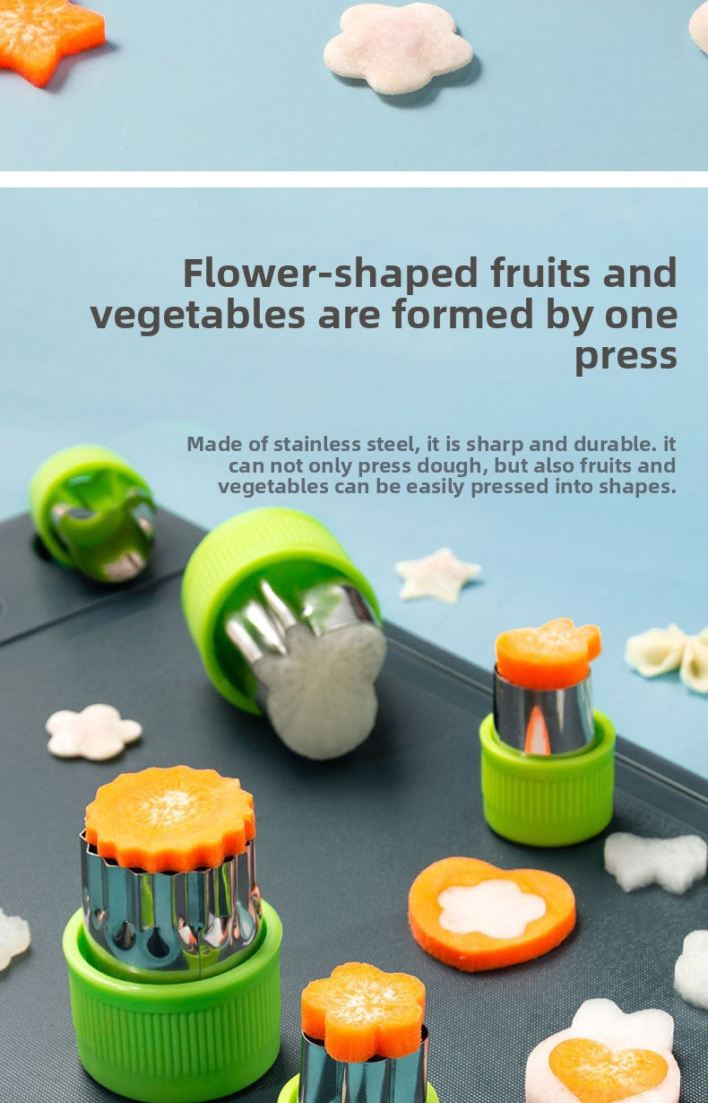 Cartoon Vegetable And Fruit Cookie Cutter Bakeware Made Of Durable 304 Stainless Steel