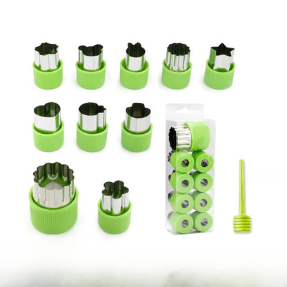 Cartoon Vegetable And Fruit Cookie Cutter Bakeware Made Of Durable 304 Stainless Steel