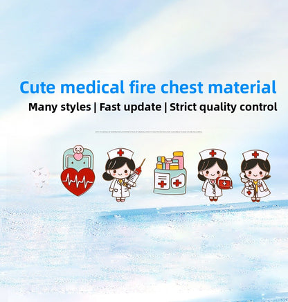 Cartoon Angel Human Pin Brooches In Multicolor Featuring Unique Design