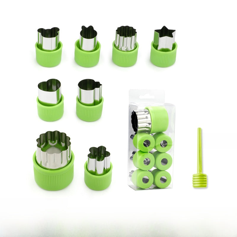 Cartoon Vegetable And Fruit Cookie Cutter Bakeware Made Of Durable 304 Stainless Steel