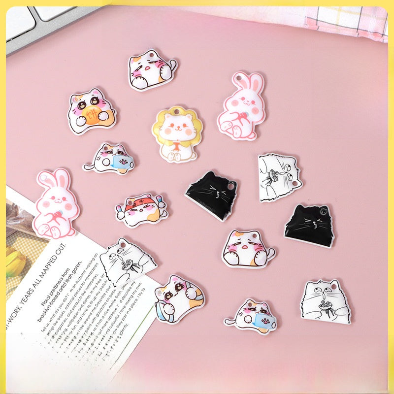 Cute New Style Animal Cat PVC Hanging Ornament Featuring Adorable Design