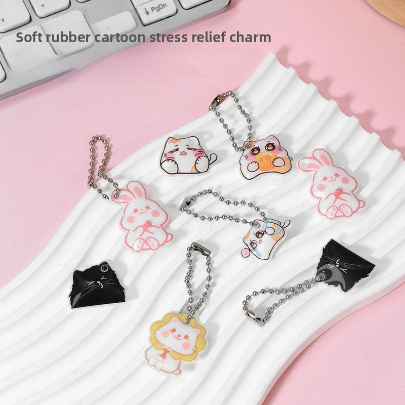 Cute New Style Animal Cat PVC Hanging Ornament Featuring Adorable Design