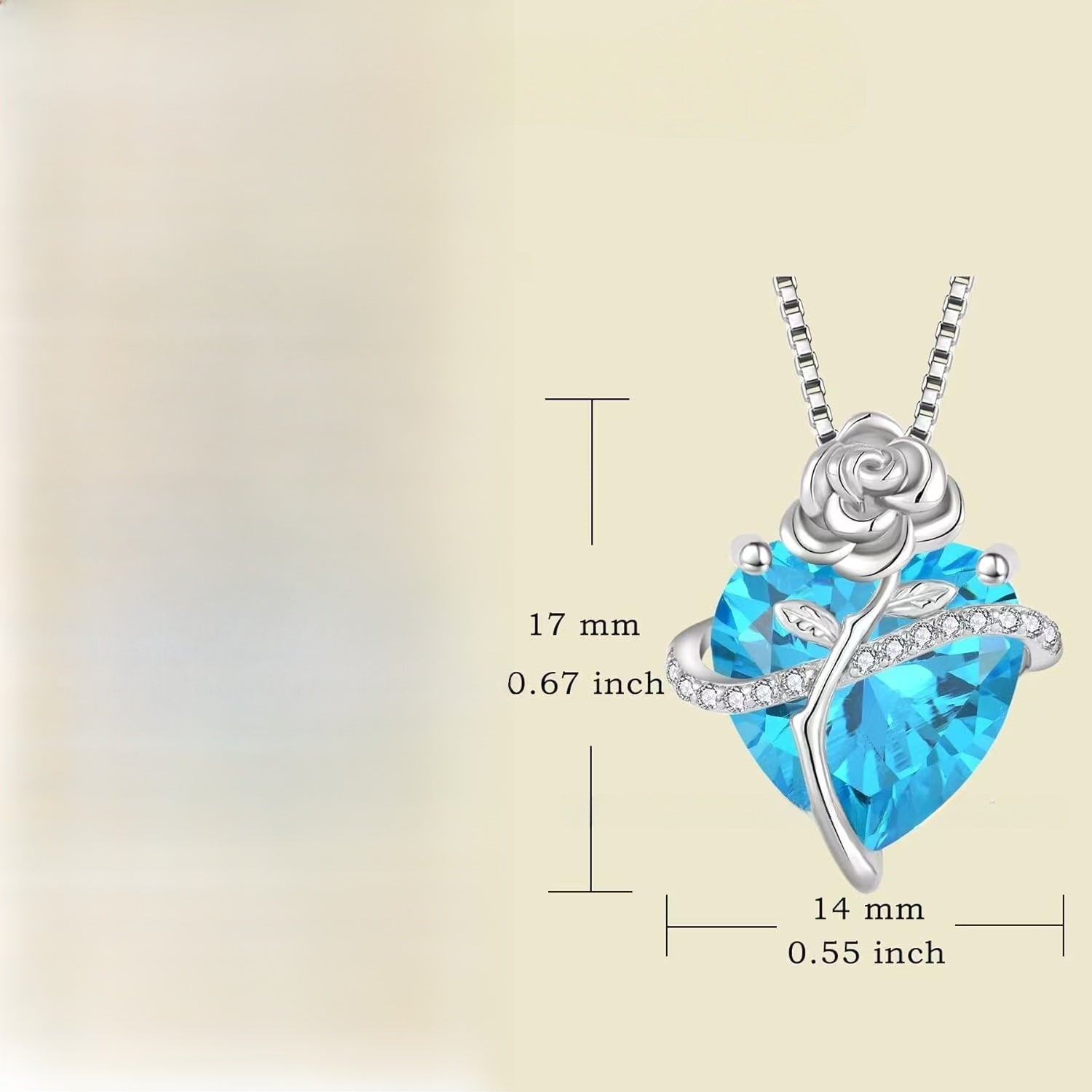 Heart Shape Pendant Necklace For Unisex Featuring 925 Sterling Silver In Light Purple