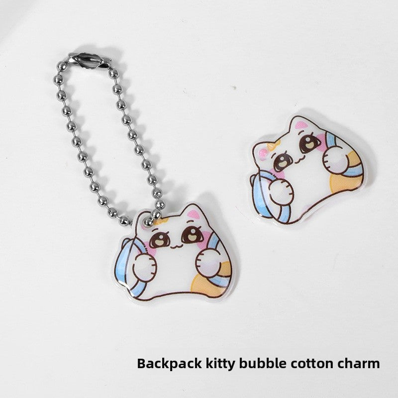 Cute New Style Animal Cat PVC Hanging Ornament Featuring Adorable Design