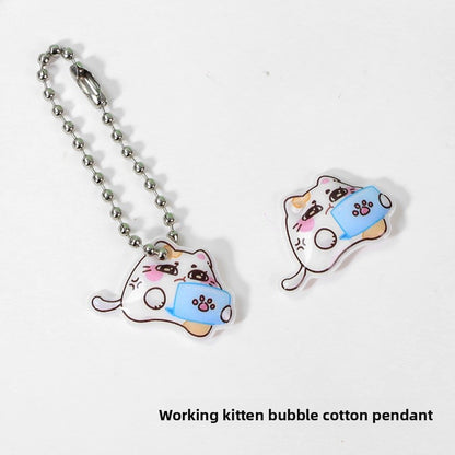 Cute New Style Animal Cat PVC Hanging Ornament Featuring Adorable Design