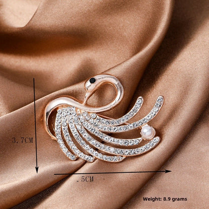 Elegant Flower Pearl Pin Brooch, Perfect Christmas Accessory With Delicate Floral Design