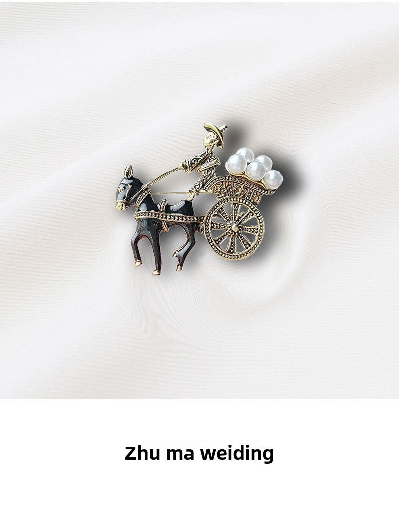 Pin Brooches Made Of Durable Alloy, Stylish And Elegant Jewelry Accessories