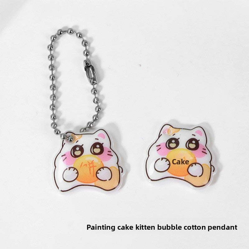 Cute New Style Animal Cat PVC Hanging Ornament Featuring Adorable Design