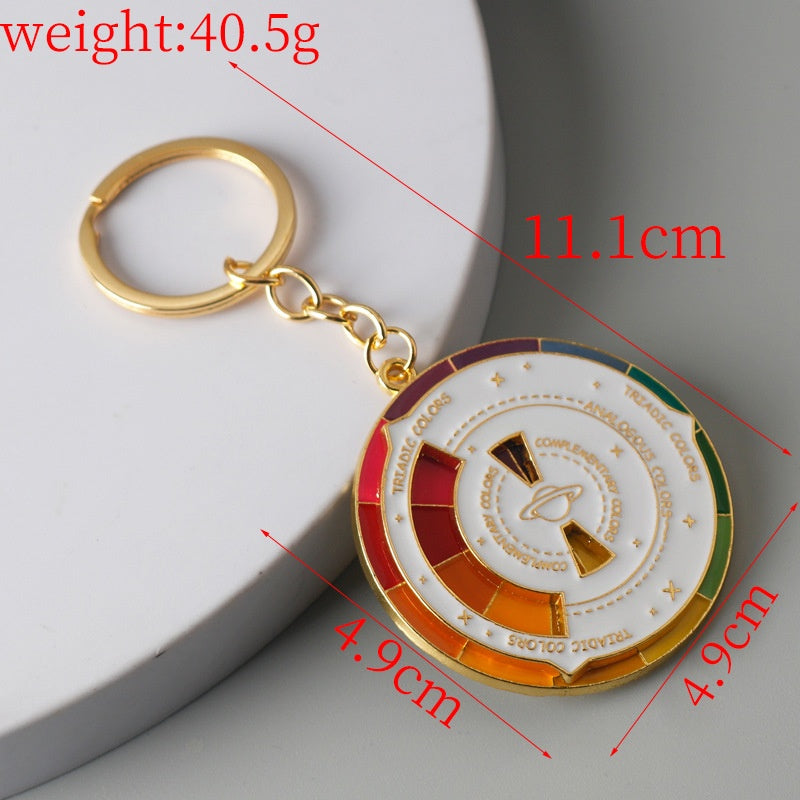 Daisy Pattern Keychain Featuring Elegant Floral Design For Stylish Accessory