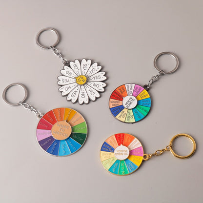 Daisy Pattern Keychain Featuring Elegant Floral Design For Stylish Accessory