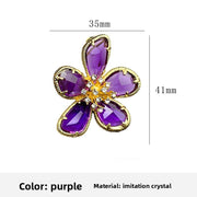Golden Purple Crystal Flower
