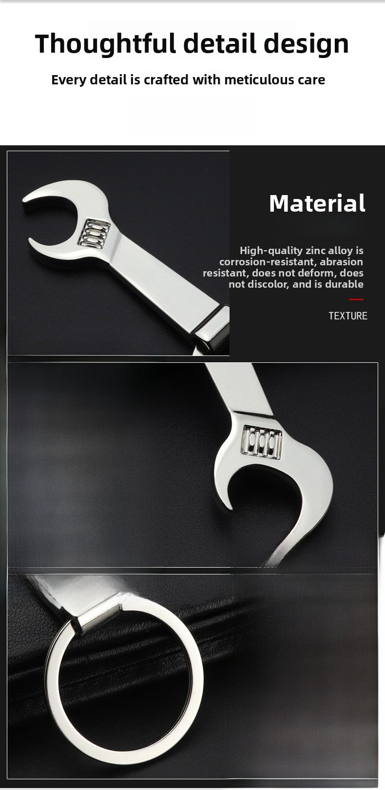 Zinc Alloy Keychain Featuring Durable Construction For Everyday Use