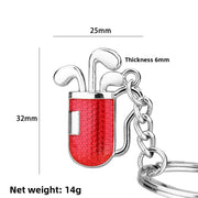 X-1277 Golf Ball Silver + Red Bucket