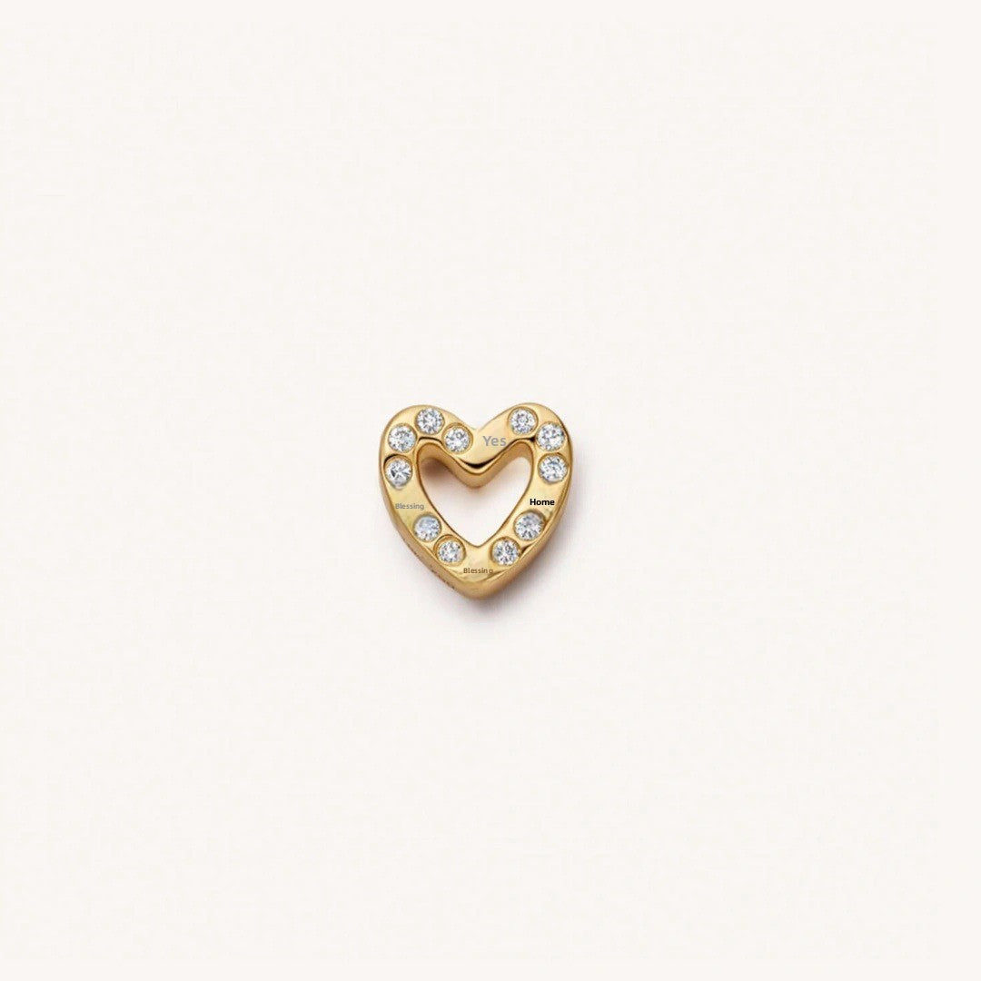 Copper Animal Love Charms Necklace For Women Featuring Transparent Zircon Inlay, 1 Piece