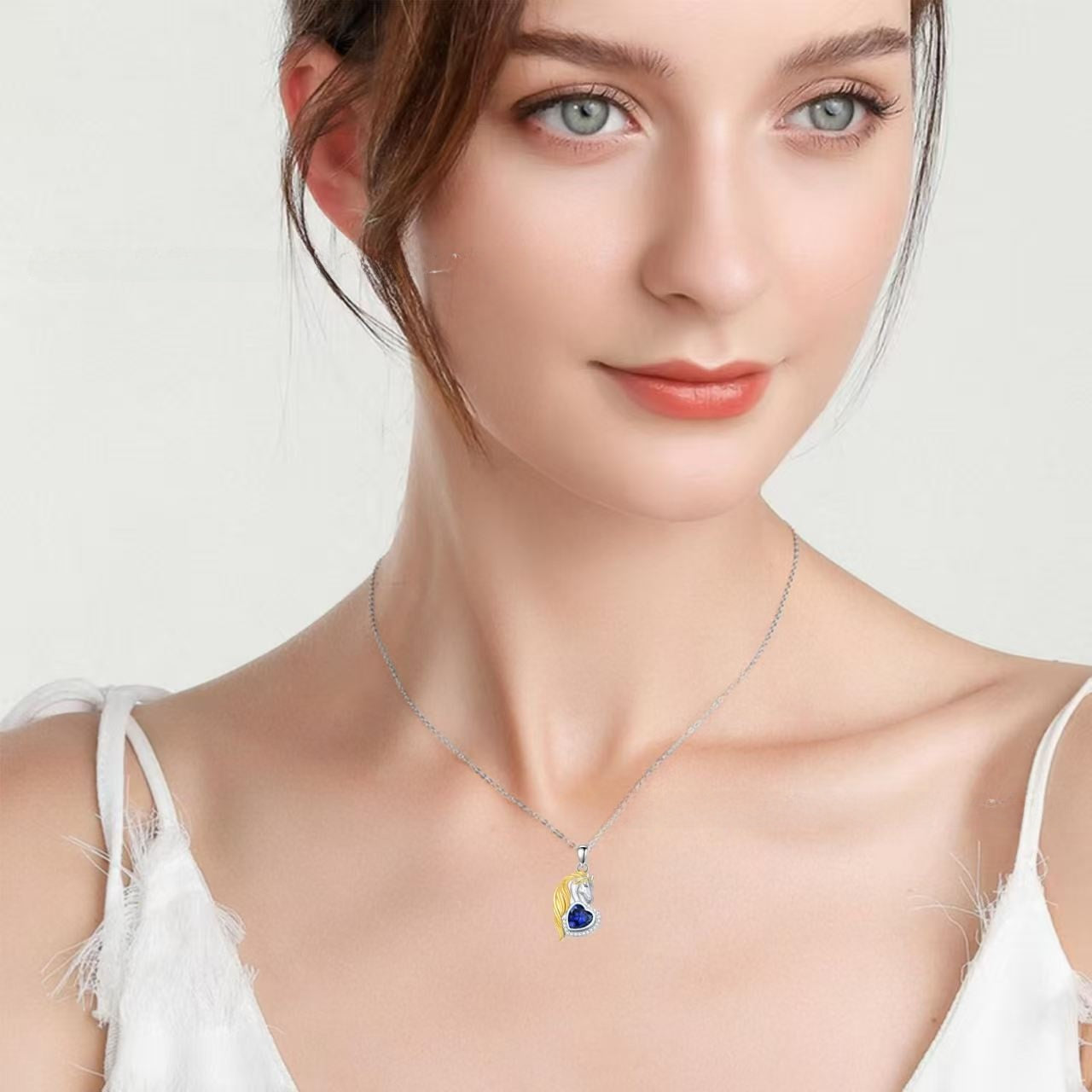 Mother's Day Horse Necklace For Women Featuring Elegant Horse Design In Silver Tone Jewelry Accessory