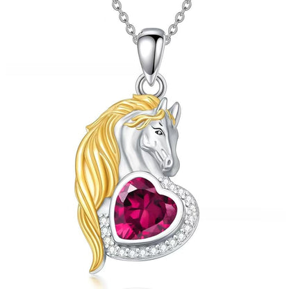 Mother's Day Horse Necklace For Women Featuring Elegant Horse Design In Silver Tone Jewelry Accessory