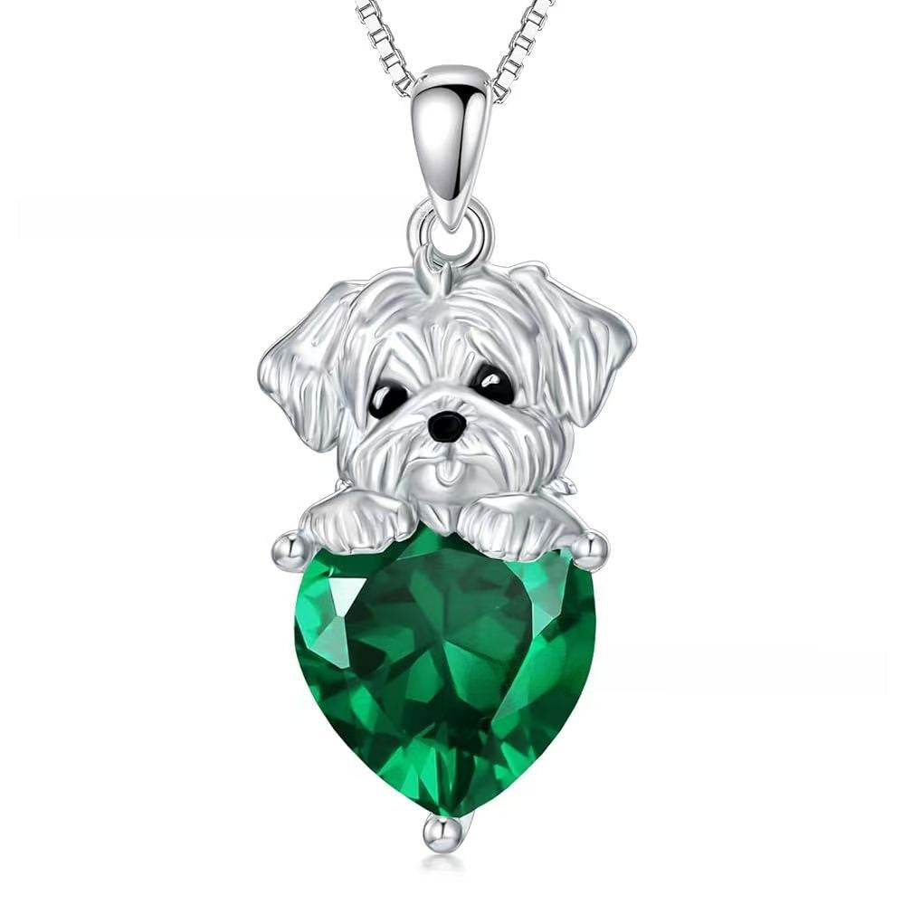 For Dog Animal Necklace Featuring 925 Sterling Silver Material