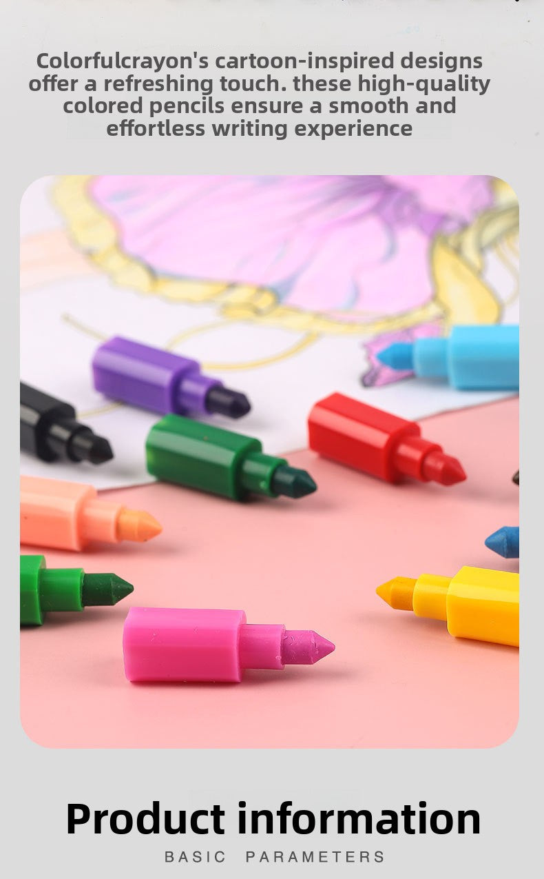 Graffiti Crayon In Plastic Material, 1 Piece For Creative Drawing And Coloring