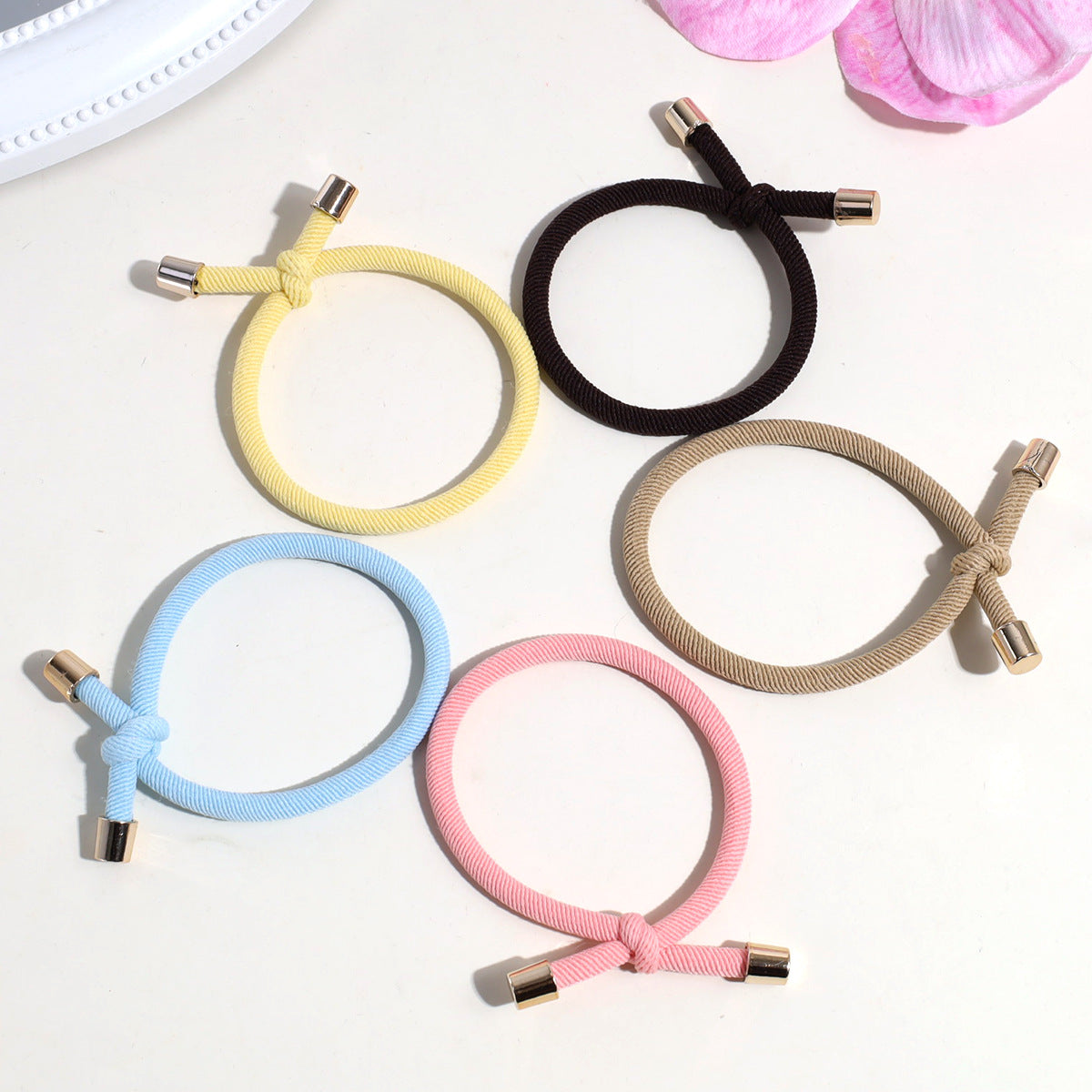 Simple Style Hair Tie For Women In Pink, Comfortable And Durable Hair Accessory