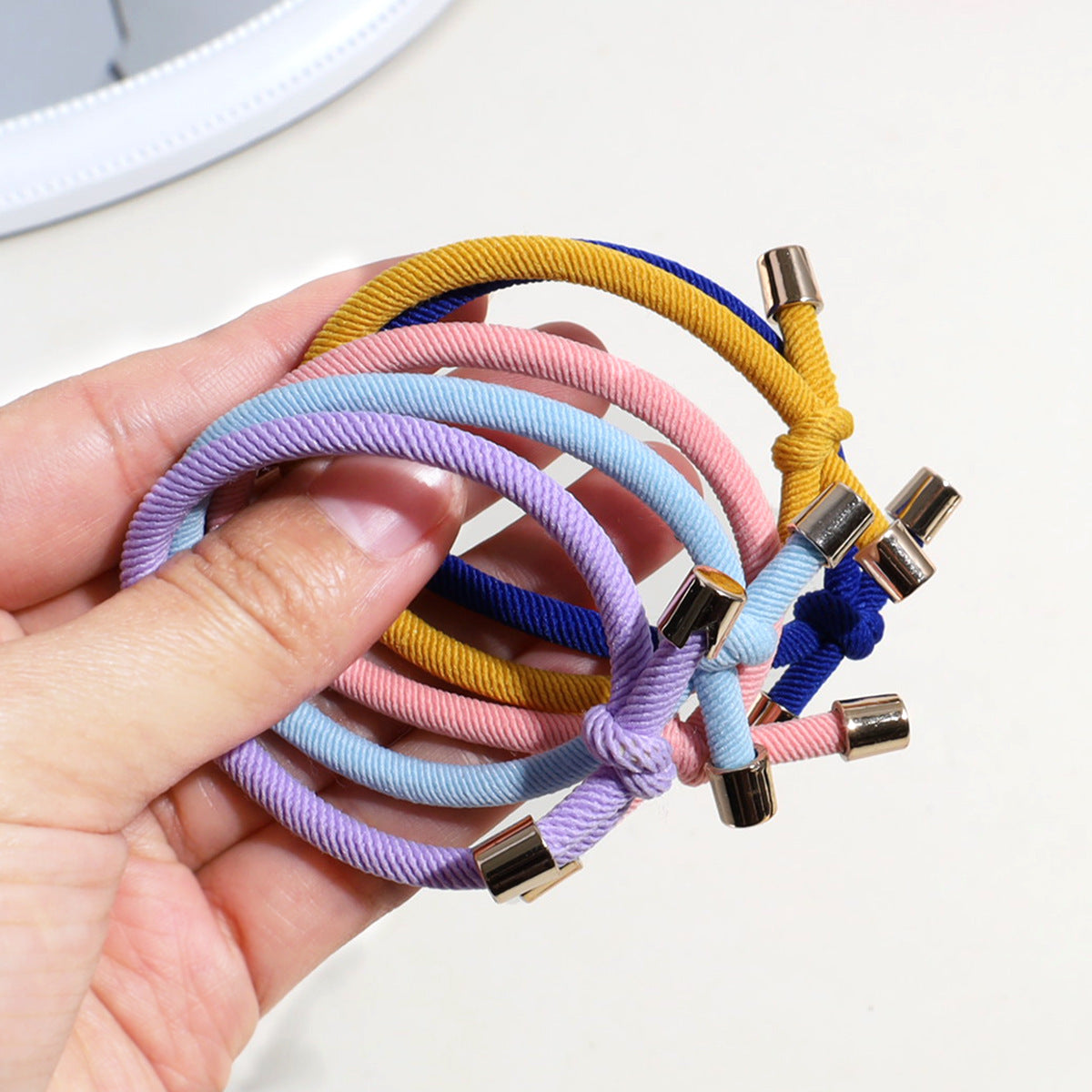 Simple Style Hair Tie For Women In Pink, Comfortable And Durable Hair Accessory