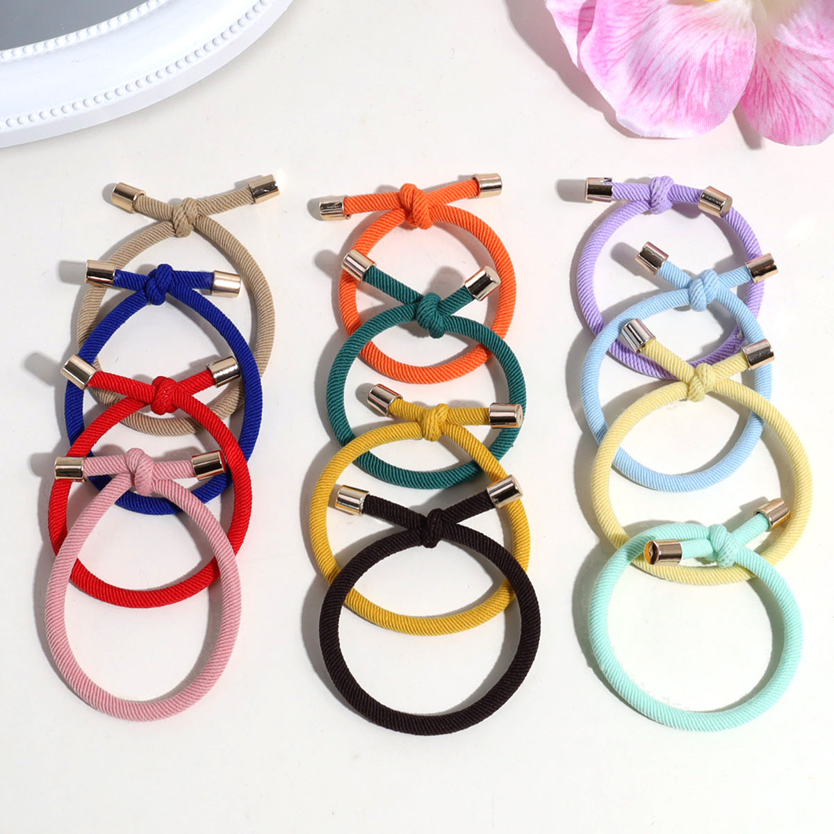 Simple Style Hair Tie For Women In Pink, Comfortable And Durable Hair Accessory