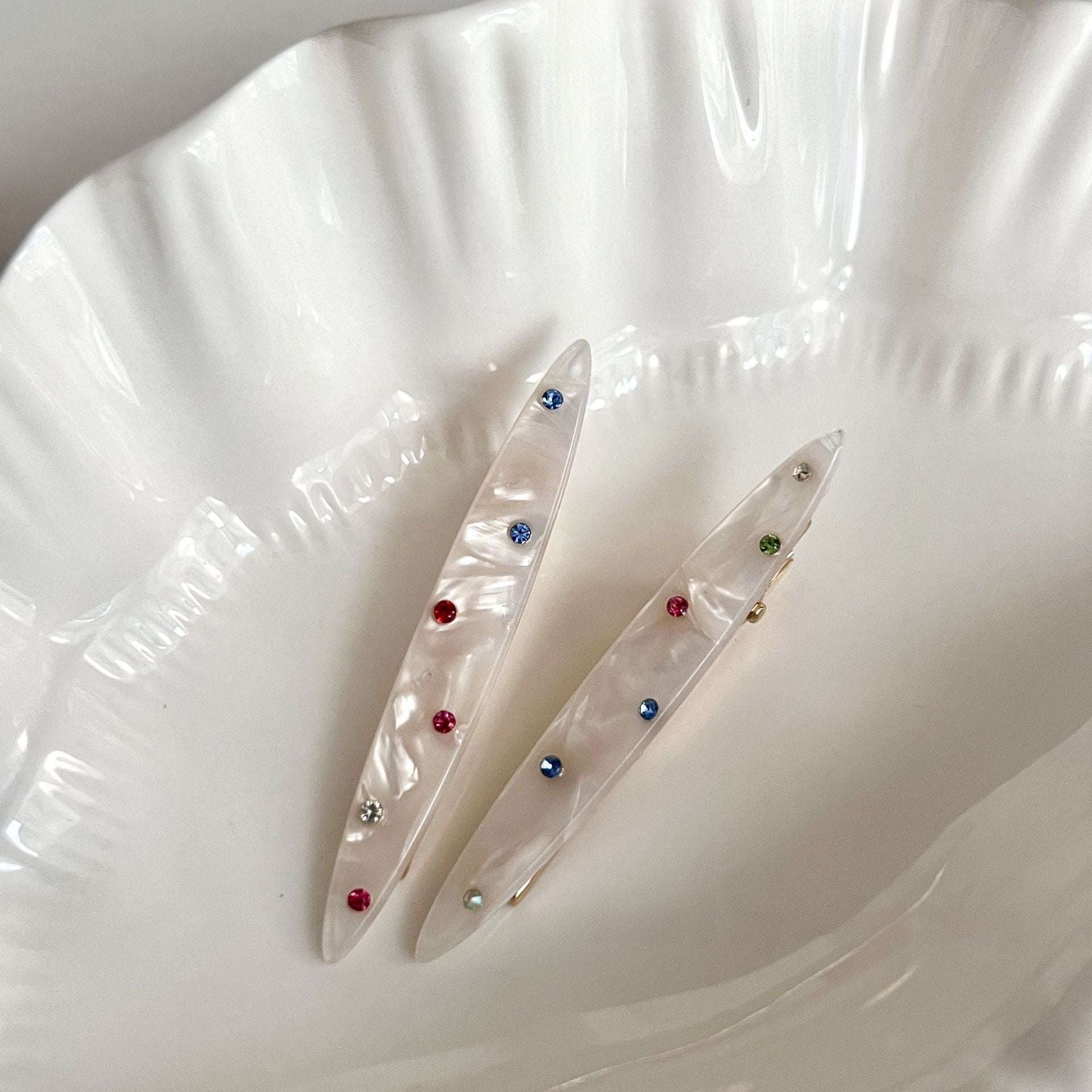 Sweet Geometric Hairpin For Women With Rhinestones, Available In Colour, Perfect For Spring
