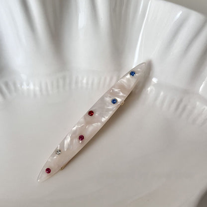 Sweet Geometric Hairpin For Women With Rhinestones, Available In Colour, Perfect For Spring