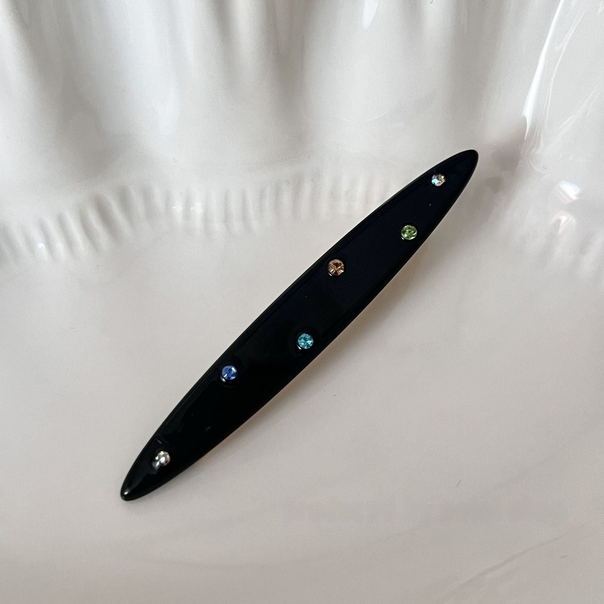 Sweet Geometric Hairpin For Women With Rhinestones, Available In Colour, Perfect For Spring