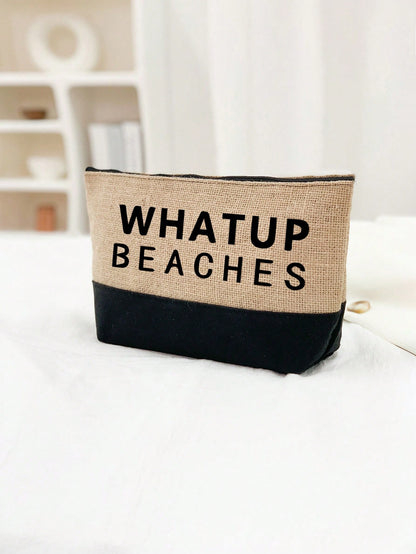 Unisex Polyester Beach Bag In Square Shape For All Seasons, Stylish And Durable