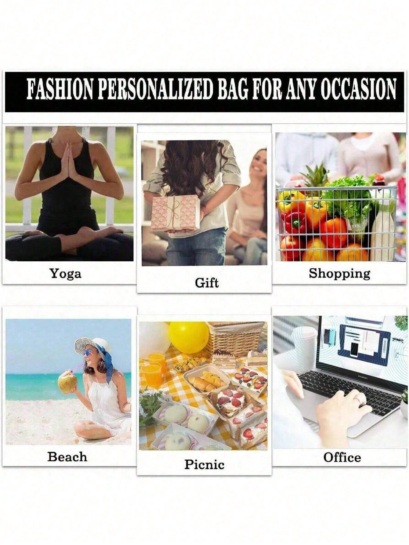 Unisex Polyester Beach Bag In Square Shape For All Seasons, Stylish And Durable