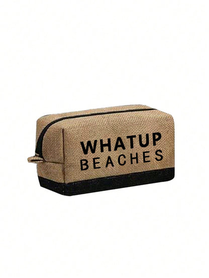 Unisex Polyester Beach Bag In Square Shape For All Seasons, Stylish And Durable