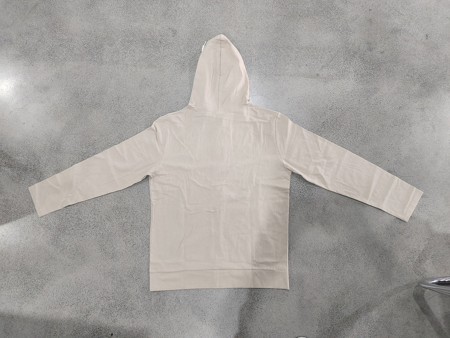 Solid Color Linen Long Sleeve Blouse For Men With Hooded Pullover Design