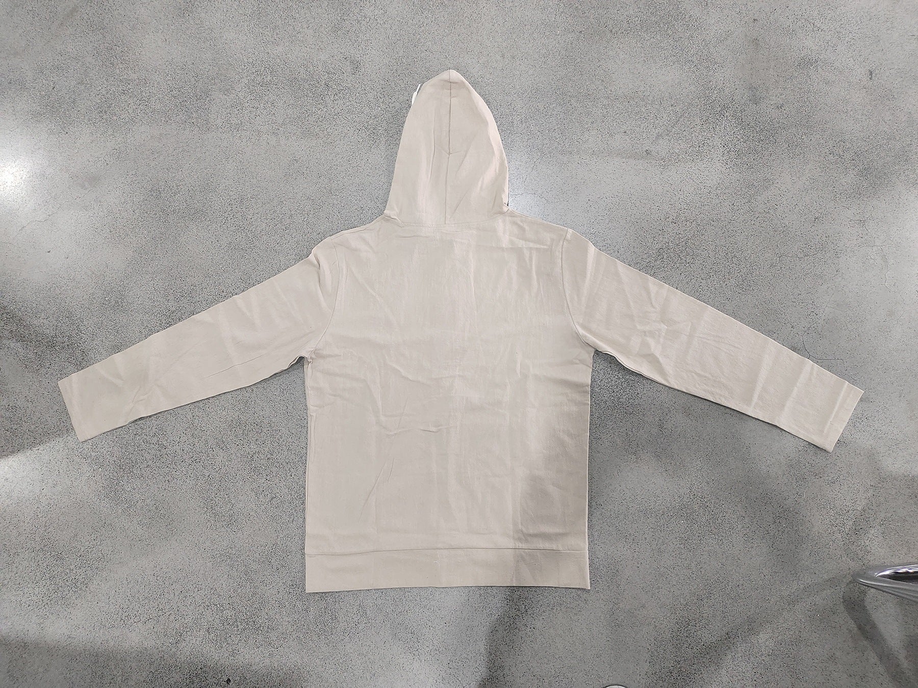 Solid Color Linen Long Sleeve Blouse For Men With Hooded Pullover Design