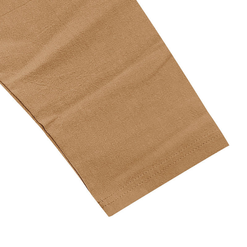 Solid Color Linen Long Sleeve Blouse For Men With Hooded Pullover Design