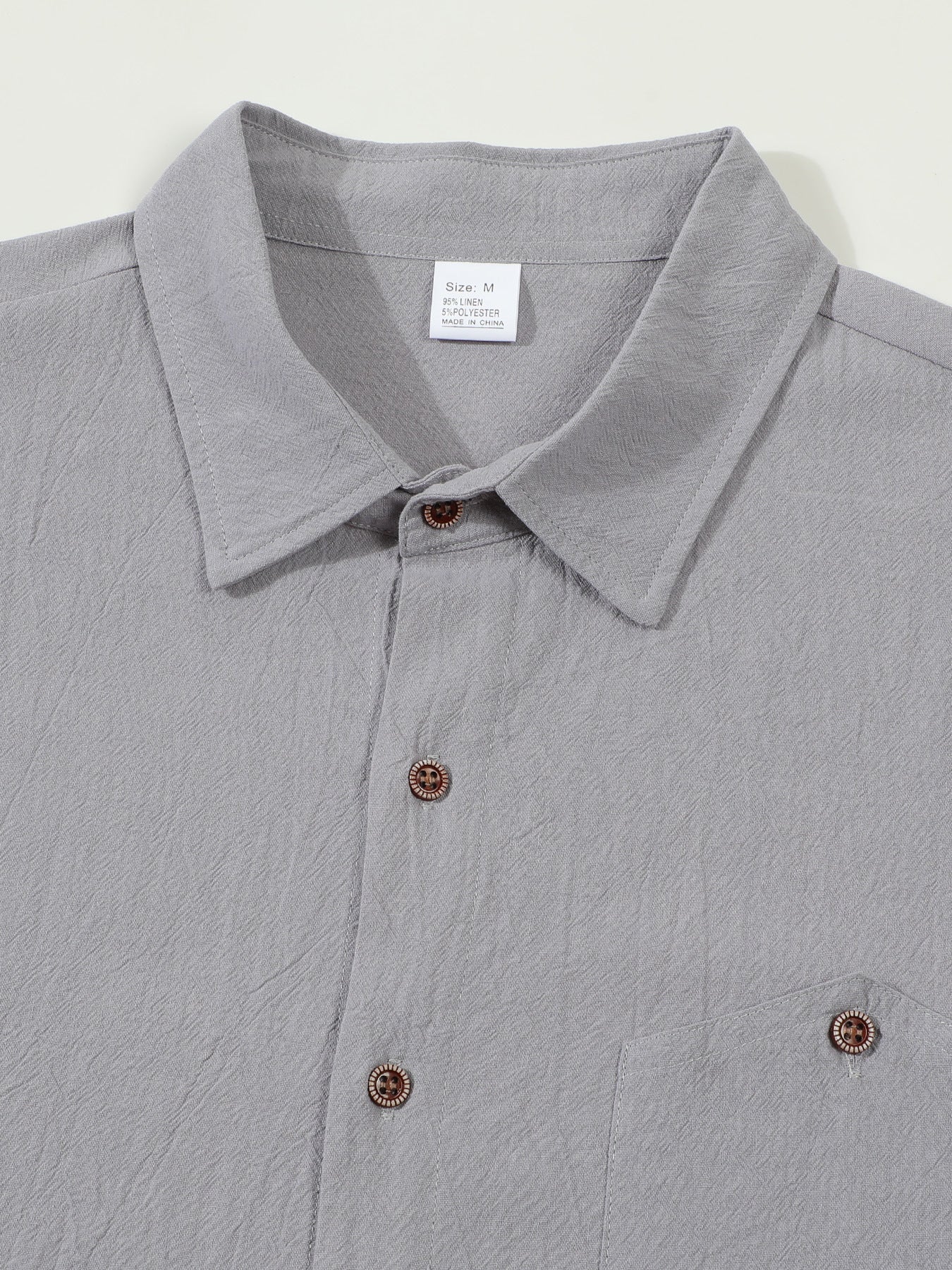 Solid Color Linen Long Sleeve Casual Blouse For Men With Hooded Design