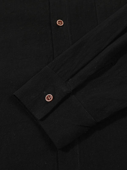 Solid Color Linen Long Sleeve Casual Blouse For Men With Hooded Design