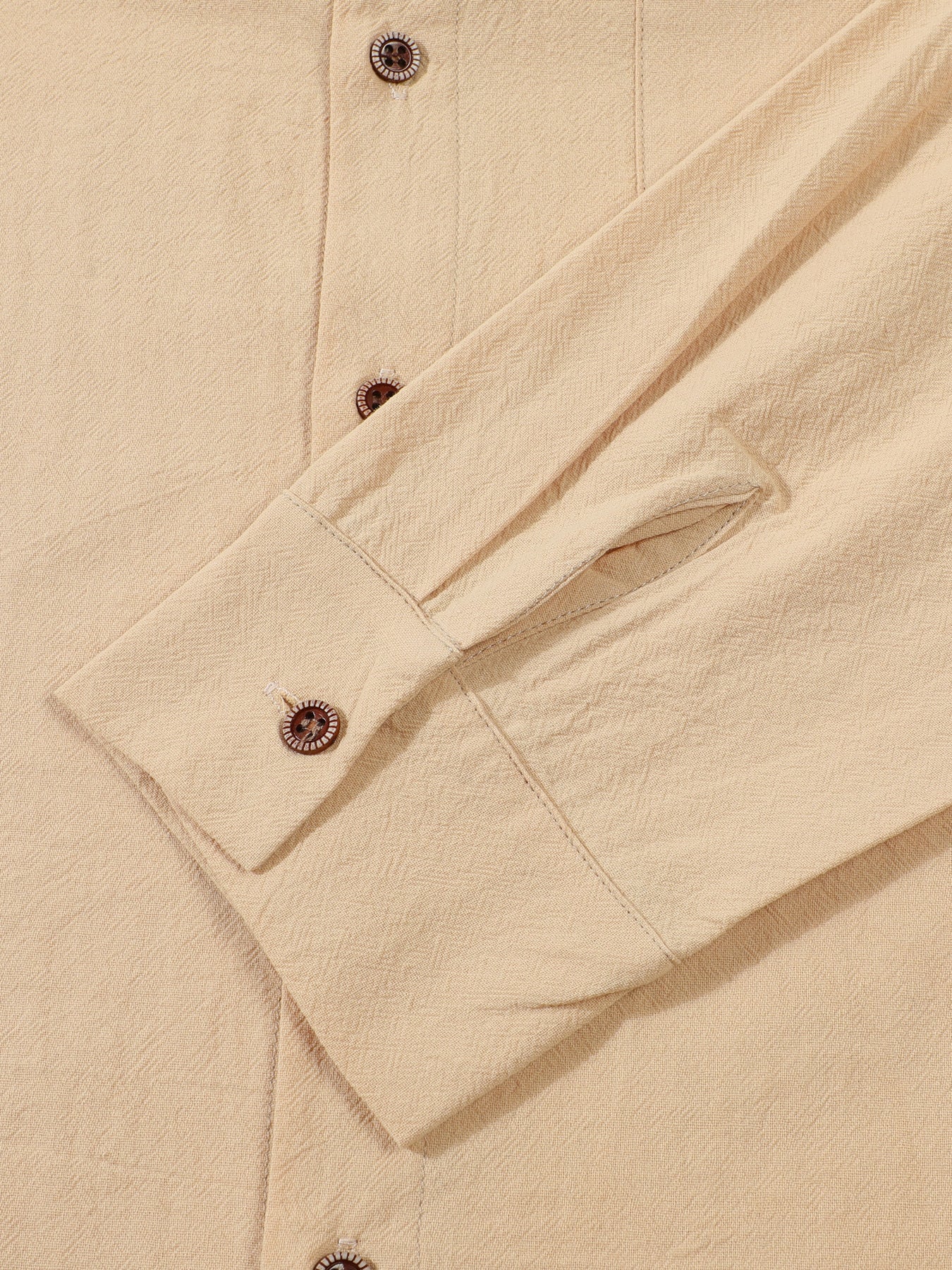 Solid Color Linen Long Sleeve Casual Blouse For Men With Hooded Design