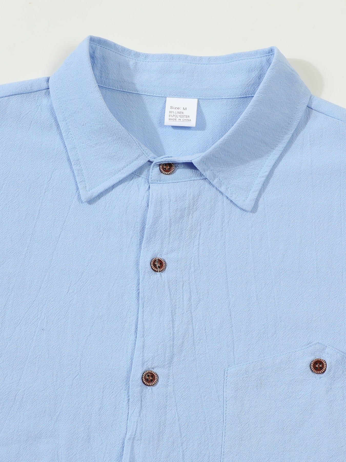 Solid Color Linen Long Sleeve Casual Blouse For Men With Hooded Design