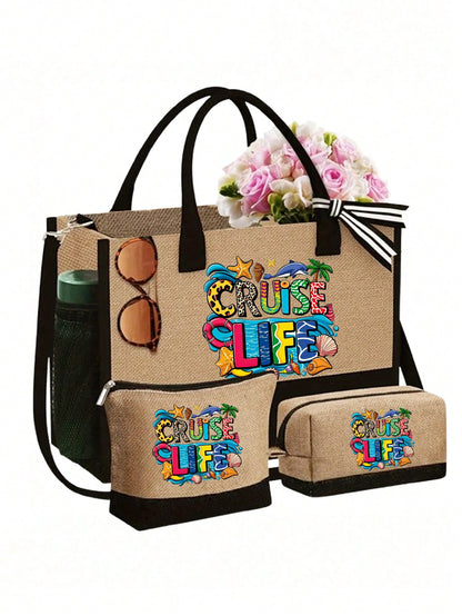 Unisex Animal Polyester Shoulder Bag In Square Shape For All Seasons