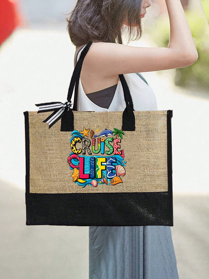 Unisex Animal Polyester Shoulder Bag In Square Shape For All Seasons
