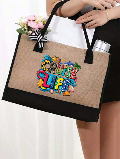Unisex Animal Polyester Shoulder Bag In Square Shape For All Seasons