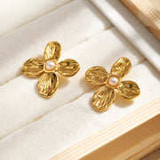 B Earrings (size Approx: 30x32mm; Pin Thickness: Approx 0.8mm)