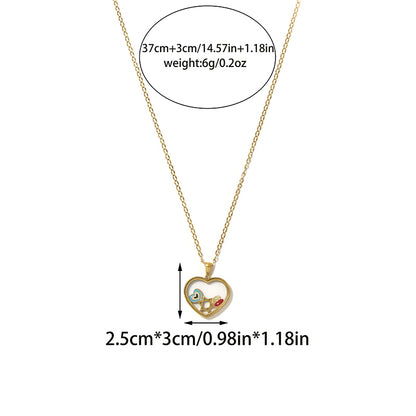 Round Pendant Necklace For Unisex Featuring 18K Real Gold Plated 304 Stainless Steel With Zircon On Cable Chain