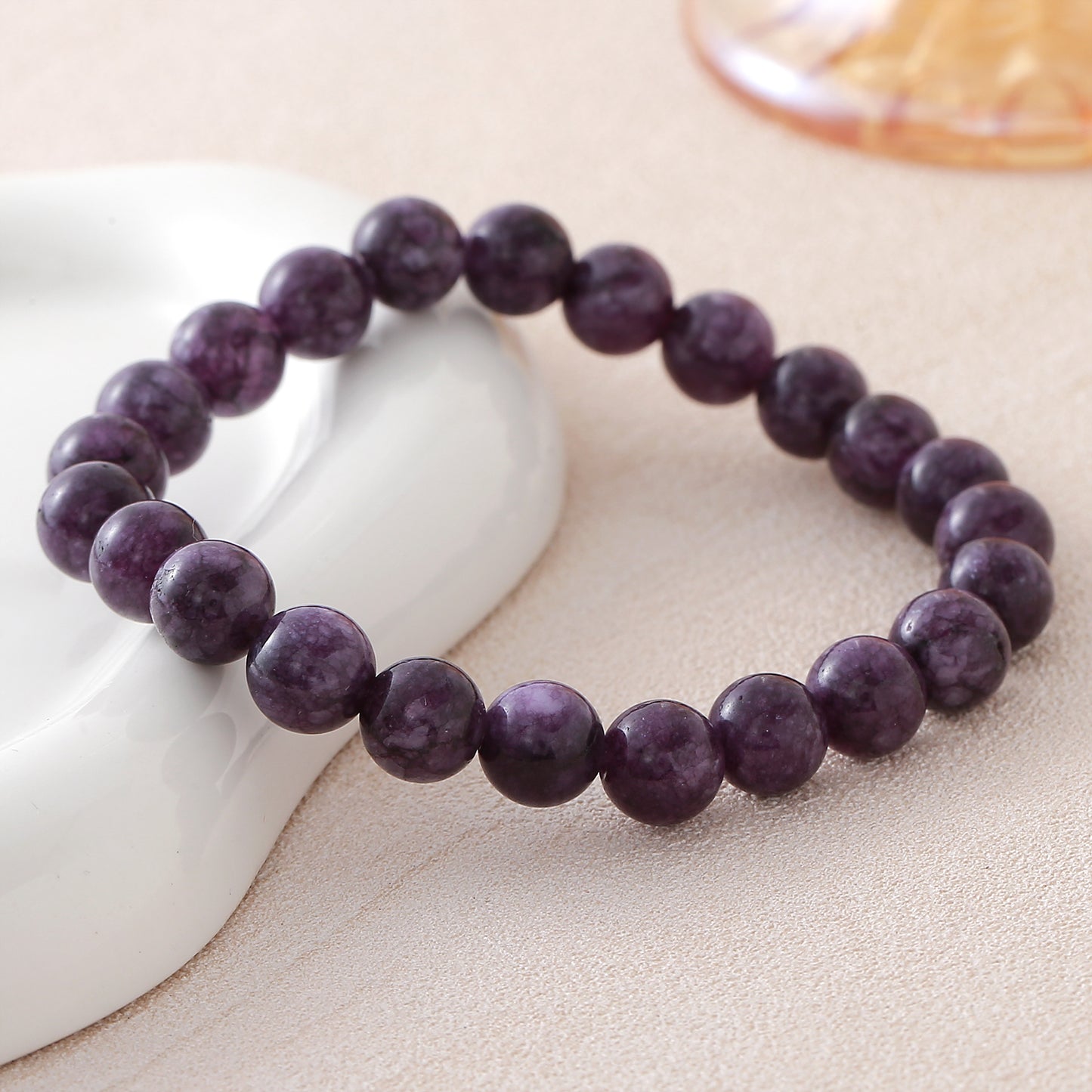 Women’s Butterfly Pattern Natural Stone Bracelets Featuring Beading Craftsmanship With Beaded Chain Design