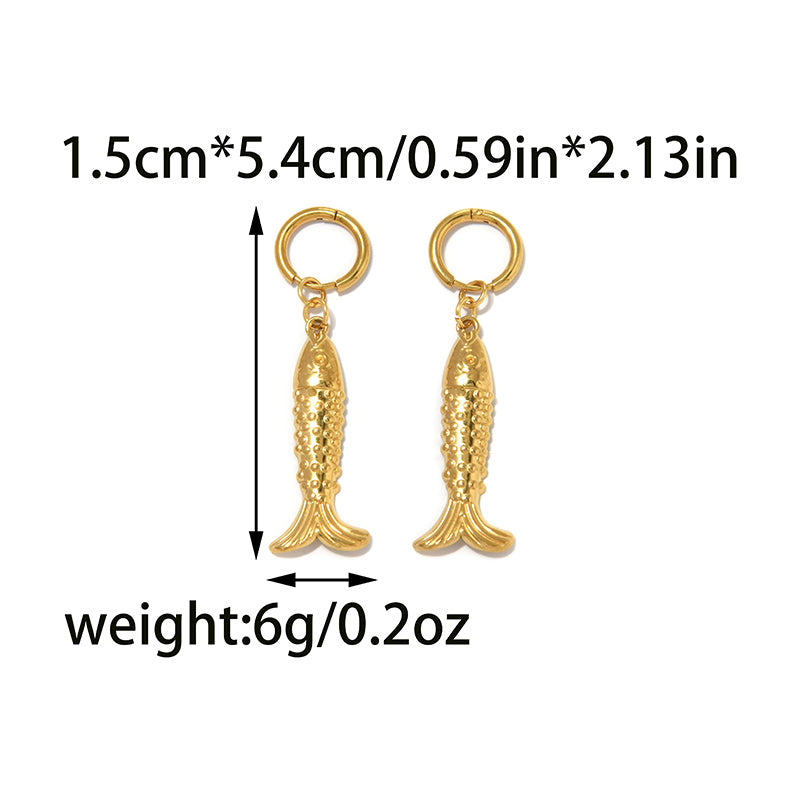 Cute Snowflake Earrings For Women In 304 Stainless Steel With 18K Gold Plated Electroplated Finish