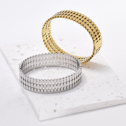 For Bangle Made Of Titanium Steel In Golden Color