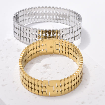 For Bangle Made Of Titanium Steel In Golden Color