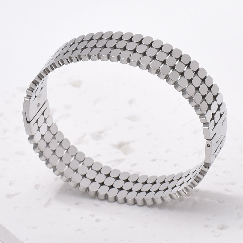 For Bangle Made Of Titanium Steel In Golden Color