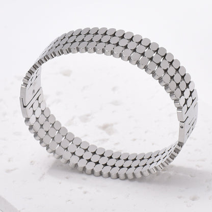 For Bangle Made Of Titanium Steel In Golden Color